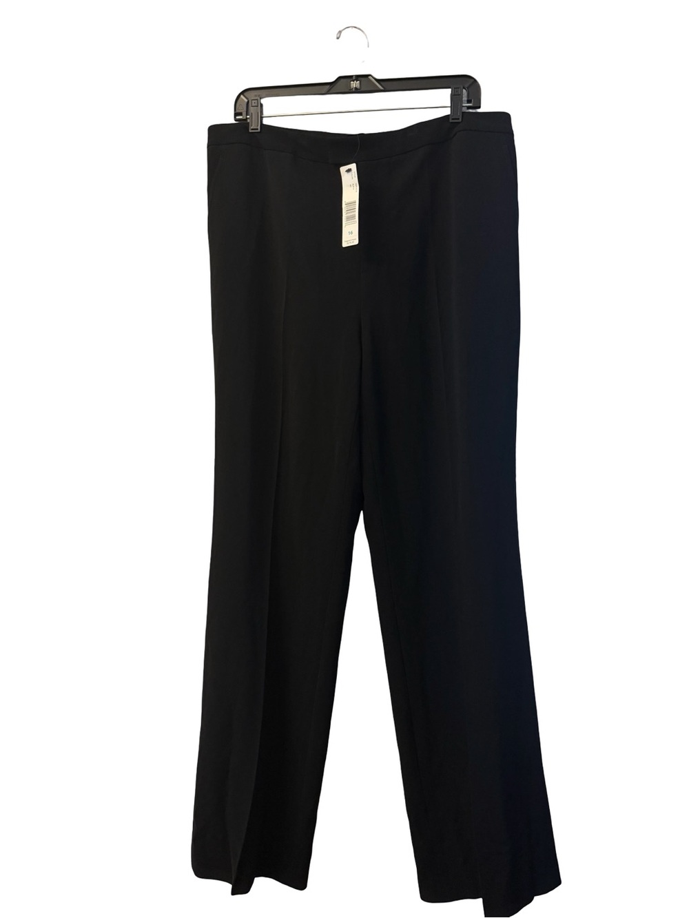 Linda Allard Ellen Tracy Women's Black Straight-Leg Dress Trousers Sz 16